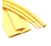 3:1 Yellow with Glue Heat Shrink Tube Dual Wall Tubing Diameter1.6~39mm Polyolefin Insulated Adhesive Lined Wrap Sleeve for Fixing and Protecting Components(30mm,2 Meters)