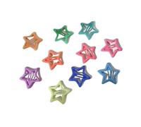 3/10/12pcs Colorful Star BB Hair Clips Y2K Women Grils Cute Star Hairpin Side Barrettes Hair Grip Kids Headwear Hair Accessories(Orange)