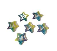 3/10/12pcs Colorful Star BB Hair Clips Y2K Women Grils Cute Star Hairpin Side Barrettes Hair Grip Kids Headwear Hair Accessories(Green)