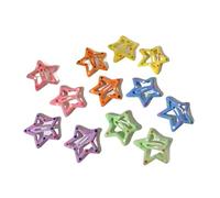 3/10/12pcs Colorful Star BB Hair Clips Y2K Women Grils Cute Star Hairpin Side Barrettes Hair Grip Kids Headwear Hair Accessories(Light green)