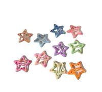 3/10/12pcs Colorful Star BB Hair Clips Y2K Women Grils Cute Star Hairpin Side Barrettes Hair Grip Kids Headwear Hair Accessories(Champagne)