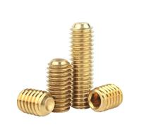 3/10/20/50pcs Grub Screw DIN916 M2 .5 M3 M4 M5 M6 M8 M10 M12 Brass Hexagon Socket Set Screws With Cup Point Bolts(4mm,M2.5 50pcs)