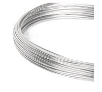 3-10 Meters Round Aluminum Wire 1mm/1.5mm/2mm/2.5mm Versatile Painted Aluminium Metal Wire, For DIY Jewelry Findings(Silver,1.5mm 5Meters)