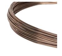 3-10 Meters Round Aluminum Wire 1mm/1.5mm/2mm/2.5mm Versatile Painted Aluminium Metal Wire, For DIY Jewelry Findings(Brown,2.5mm 3Meters)