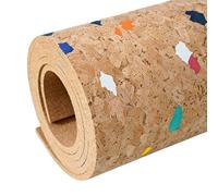 3/10" Thick Rolled Cork Board for Wall Self Adhesive, Frameless Corkboards for DIY Project/Classroom/Office, Cuttable & Rollable Bulletin Boards Decor(1.22x5.74m/48x226in)
