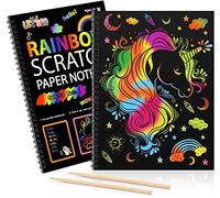3-10 Year Old Girls Gifts, Scratch Art Unicorn Gifts for Girl Toys for 3-12 Year Old Girls Toys Age 3-10 Early Christmas Presents Girl Birthday Presents Arts and Crafts for Kids Travel Toy