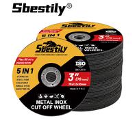 3-100Pcs 75mm Metal Cutting Disc Mini Cut Off Wheel Resin Circular Saw Blade 10mm Hole forIronStainless Steel Steel Rebar Cutt 15pcs 75mm