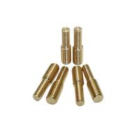 3-10pcs Brass Double Head Transfer Screws M3 M4 M5 M6 M8 M10 M12 Thread Adapter Male to Male Conversion Camera Copper Double-ended Bolt(M3x8 to M5x8(10pcs)