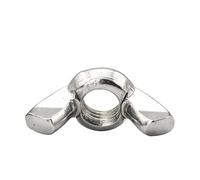 3-10pcs Butterfly Wing Nut M3 M4 M5 M6 M8 M10 M12 Stainless Steel Black/Zinc Plated Hand Tighten Thumb Wing Nuts(201 stainless steel,M8 10pcs)
