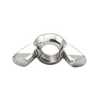 3-10pcs Butterfly Wing Nut M3 M4 M5 M6 M8 M10 M12 Stainless Steel Black Zinc Plated Hand Tighten Thumb Wing Nuts(304 stainless steel,M12 3pcs)