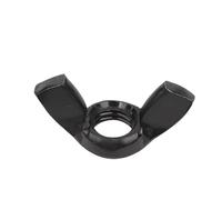 3-10pcs Butterfly Wing Nut M3 M4 M5 M6 M8 M10 M12 Stainless Steel Black/Zinc Plated Hand Tighten Thumb Wing Nuts(Black plated,M8 10pcs)
