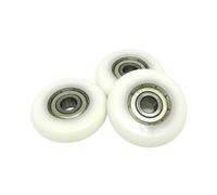 3/10PCS Rowing Machine Wheel 8x40x10mm Round POM Roller Suitable for BSR62840-10 Outer Diameter 40mm Plastic Coated Bearing Color : White Size 8MM_10PCS(8MM-3PCS-40MM)