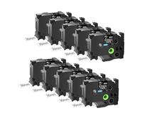 3-10PK Ste-141 Tapes,Compatible for Brother Ste-151 Ste-161 Etching Stencil Non-Laminated Label 18/24/36mm for P-Touch Printers(10PK 36mm Ste-161)