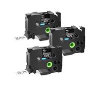 3-10PK Ste-141 Tapes,Compatible for Brother Ste-151 Ste-161 Etching Stencil Non-Laminated Label 18/24/36mm for P-Touch Printers(3PK 36mm Ste-161)