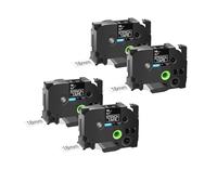 3-10PK Ste-141 Tapes,Compatible for Brother Ste-151 Ste-161 Etching Stencil Non-Laminated Label 18/24/36mm for P-Touch Printers(4PK 18mm Ste-141)