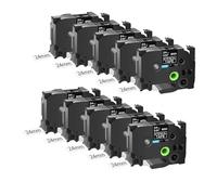 3-10PK Ste-141 Tapes,Compatible for Brother Ste-151 Ste-161 Etching Stencil Non-Laminated Label 18/24/36mm for P-Touch Printers(10PK 24mm Ste-151)
