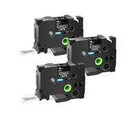 3-10PK Ste-141 Tapes,Compatible for Brother Ste-151 Ste-161 Etching Stencil Non-Laminated Label 18/24/36mm for P-Touch Printers(3PK 18mm Ste-141)