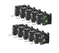 3-10PK Ste-141 Tapes,Compatible for Brother Ste-151 Ste-161 Etching Stencil Non-Laminated Label 18/24/36mm for P-Touch Printers(10PK 18mm Ste-141)