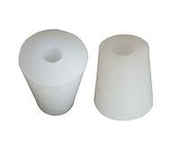 3# -11# Silicone Plug with Hole for Airlock Valve Bubbler Brew Wine Food Grade Silicone Rubber Stopper (3#)