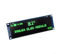 3.12 Inch for OLED LCD Display 256 x 64 SSD1322 16-Pin Parallel for Spi for Arduino Industrial Electronic Component Blue White Yellow Green (Green)