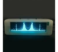 3.12 Inch For OLED Music Spectrum Display Analyzer With Audio Level Indicator VU Meter, 8 Display Effects, Time Temperature Humidity For Home Car(Blue)
