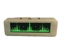 3.12-inch Music Spectrum Display Analyzer, Audio Level Indicator, Volume Meter, 8 Effects, Temperature And Humidity Detection, Microphone, Line Input 20Hz-20kHz(Green)