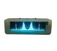 3.12-inch Music Spectrum Display Analyzer, Audio Level Indicator, Volume Meter, 8 Effects, Temperature And Humidity Detection, Microphone, Line Input 20Hz-20kHz(Blue)