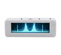 3.12" Music Spectrum Analyzer Audio Level Indicator VU Meter Display with Built-in Microphone and AUX Input, Sound Level Meter and Audio Spectrum(Blue)