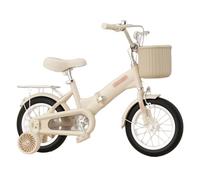 3-12 Years Old Boys Girls Folding Bicycle, Children's Bike with Front and Rear Double Brakes and Shock Absorption, 12 14 16 18 20 Inch Kids Bike with Stabilisers