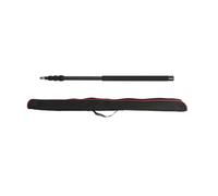 3.12m Carbon Fiber Telescoping Microphone Boom Pole, 4 Sections, Lightweight Black - Internal Coiled Cable Management, Non - Slip Grip, Versatile for Film and Video Production