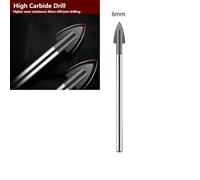 3-12mm Carbide Tipped Glass & Tile Drill Bit for Ceramic, Granite, Stone, Concrete - Compatible with Hand Electric Drill, 1 Pc