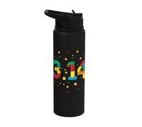 3.14 Bricks 3.14 Blocks Master Builder Happy Pi Day Kids Stainless Steel Insulated Water Bottle