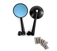 3.14 '' Round Motorbike Mirror Fit for 10mm 8mm Screw Motorcycle Side Rear View Mirror