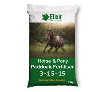 (3-15-15 (20kg), Tub) Elixir Gardens Horse & Pony Paddock fertiliser Slow & Faster Acting Release Available Granular form | 1kg-25kg | Supplied in a Bag or Re-Sealable Tub