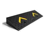 3.15-5.9" Rise Rubber Arrow Curb Ramp Heavy Duty Loading Threshold Ramp 39.4" L x 11.8" W for Loading Dock, Warehouse, Wheelchair, Motorcycles, Cars Slope Ramps(100x25x8cm)