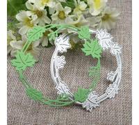 3.15 x 3.54 Inch Wreath Leaves Metal Cutting Dies Stencils for Scrapbooking Embossing Handcraft Decoration,Die Cuts Stencils