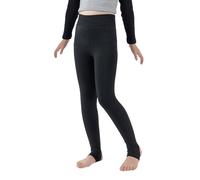 3-15 Years Girls Stirrup Tights Thick Plain Fleece Tights Elastic Seamless Leggings Winter Warm Stockings Pantyhose Comfortable Fleece-Lined Winter Warm Girl’s School Tight Thick Opaque (6-9 Years)