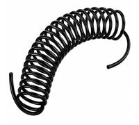 3-15Meters Pneumatic Tubing Black PU Coiled Air Hose 10mm OD 6.5mm ID(12m)