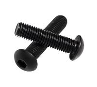 3/16 1/4 5/16 3/8 Inch BSW Hex Socket Bolt Button Head Screws Black Alloy Steel (10,3/8" - 16 x 1")