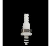 3/16 1/4 Hose Barb Valved in-Line Coupling Insert Panel Mount Coupling Body Male Female Quick Shut-Off Hose Joint Tube Connector-MS4PM-C