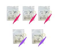 3/16 and 1/4 Inch Orthodontic Elastic Rubber Bands, 500 Pack Medium 3.5 Ounce Rubberbands Dreadlocks Hair Braids Fix Tooth Gap, 5 Pack Elastic Placer for Braces