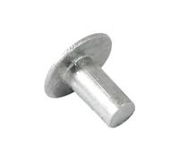 3/16" Diameter X 3/8" Length Brazier Head Solid Aluminum Rivets, Fix Leaky Solid Rivet 0.19" Diameter 0.375" Length, Aluminum Boat Rivets, Modified Brazier, Round/Dome Head Rivet, 100-Pack