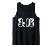 3:16 Gospel of John. Bible verse. Christian religion. Tank Top