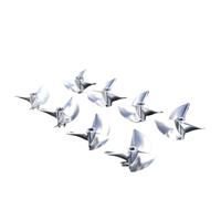 3 16" Prop Shaft Compatible RC Boat CNC Aluminum Propeller Set Left And Right Rotation D32mm To D55mm With 1 8 Pitch Ratio For 4mm 4 76mm Shafts(4mm D32mm Left)