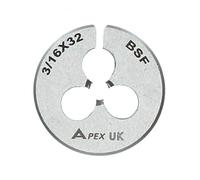 3/16" x 32 BSF 25mm Circular Die 1" Carbon Steel Thread Cutter British Standard Fine