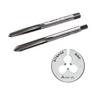 3/16" x 32 BSF Tap & Die Set Taper Plug & Die Carbon Steel British Standard Fine Thread