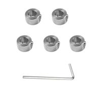3-16mm Stainless Steel Drill Stop Ring Bit Positioner Shaft Collar Set Screw Carpentry Drill Stopper Woodworking Tools(8mm-5 pcs)