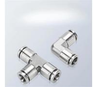 3.175-15.88mm 1/8" 5/32" 1/4"-5/8" Tube OD 2-4 Ways Elbow Tee Y Cross Bulkhead Stainless Push to Connect Pneumatic Air Fitting 1Pcs(PV,12.7mm 1l2 Inch)