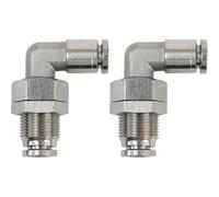 3.175-15.88mm 1/8" 5/32" 1/4"-5/8" Tube OD 2-4 Ways Elbow Tee Y Cross Bulkhead Stainless Push to Connect Pneumatic Air Fitting 1Pcs(PLM,9.52mm 3l8 Inch)