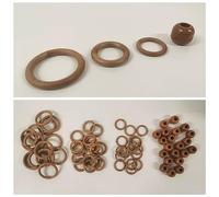 3.18CM 1.25" Diameter Macrame Rings Hoops String Knotting Craft Beads Rings UK Made Wooden Look (1)